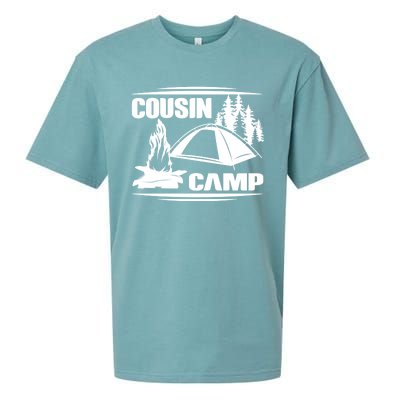 Cousin Camp Family Camping Summer Vacation Crew Family Trip Gift Sueded Cloud Jersey T-Shirt