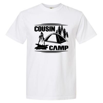 Cousin Camp Family Camping Summer Vacation Crew Family Trip Gift Garment-Dyed Heavyweight T-Shirt