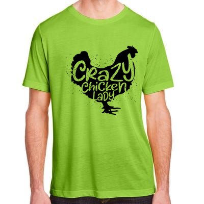 Cute Chicken Farmer Gift Funny Crazy Chicken Lady For Mom Adult ChromaSoft Performance T-Shirt