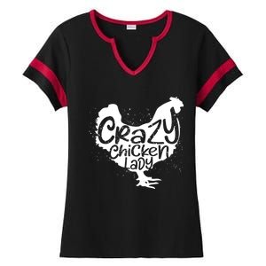 Cute Chicken Farmer Gift Funny Crazy Chicken Lady For Mom Ladies Halftime Notch Neck Tee