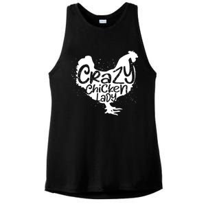 Cute Chicken Farmer Gift Funny Crazy Chicken Lady For Mom Ladies PosiCharge Tri-Blend Wicking Tank