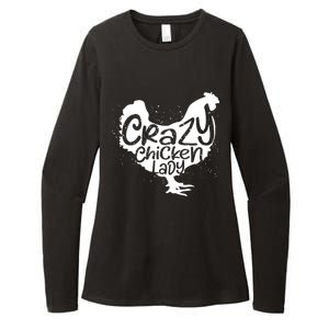 Cute Chicken Farmer Gift Funny Crazy Chicken Lady For Mom Womens CVC Long Sleeve Shirt