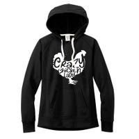 Cute Chicken Farmer Gift Funny Crazy Chicken Lady For Mom Women's Fleece Hoodie