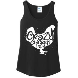 Cute Chicken Farmer Gift Funny Crazy Chicken Lady For Mom Ladies Essential Tank