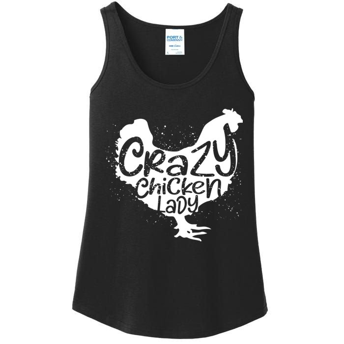 Cute Chicken Farmer Gift Funny Crazy Chicken Lady For Mom Ladies Essential Tank