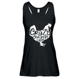 Cute Chicken Farmer Gift Funny Crazy Chicken Lady For Mom Ladies Essential Flowy Tank