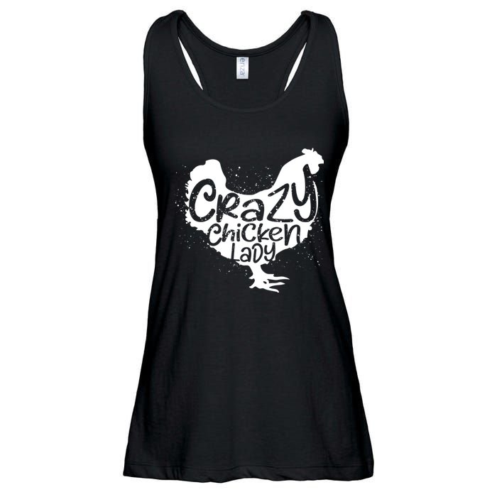 Cute Chicken Farmer Gift Funny Crazy Chicken Lady For Mom Ladies Essential Flowy Tank