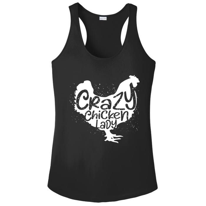 Cute Chicken Farmer Gift Funny Crazy Chicken Lady For Mom Ladies PosiCharge Competitor Racerback Tank