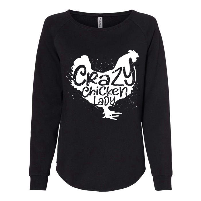 Cute Chicken Farmer Gift Funny Crazy Chicken Lady For Mom Womens California Wash Sweatshirt