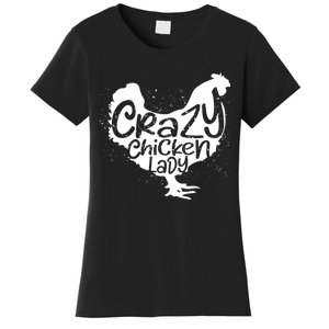 Cute Chicken Farmer Gift Funny Crazy Chicken Lady For Mom Women's T-Shirt