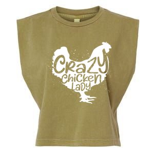 Cute Chicken Farmer Gift Funny Crazy Chicken Lady For Mom Garment-Dyed Women's Muscle Tee