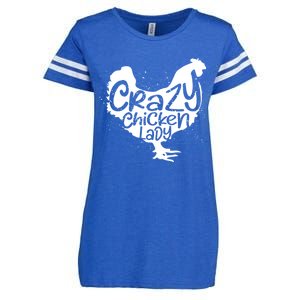 Cute Chicken Farmer Gift Funny Crazy Chicken Lady For Mom Enza Ladies Jersey Football T-Shirt