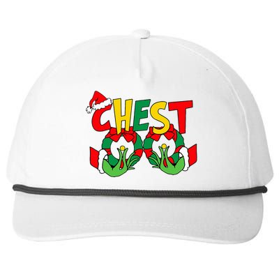 Chestnuts Christmas Family Matching Couples Chest Nuts Xmas Snapback Five-Panel Rope Hat