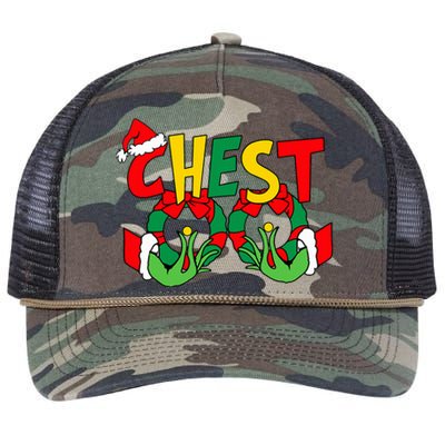 Chestnuts Christmas Family Matching Couples Chest Nuts Xmas Retro Rope Trucker Hat Cap