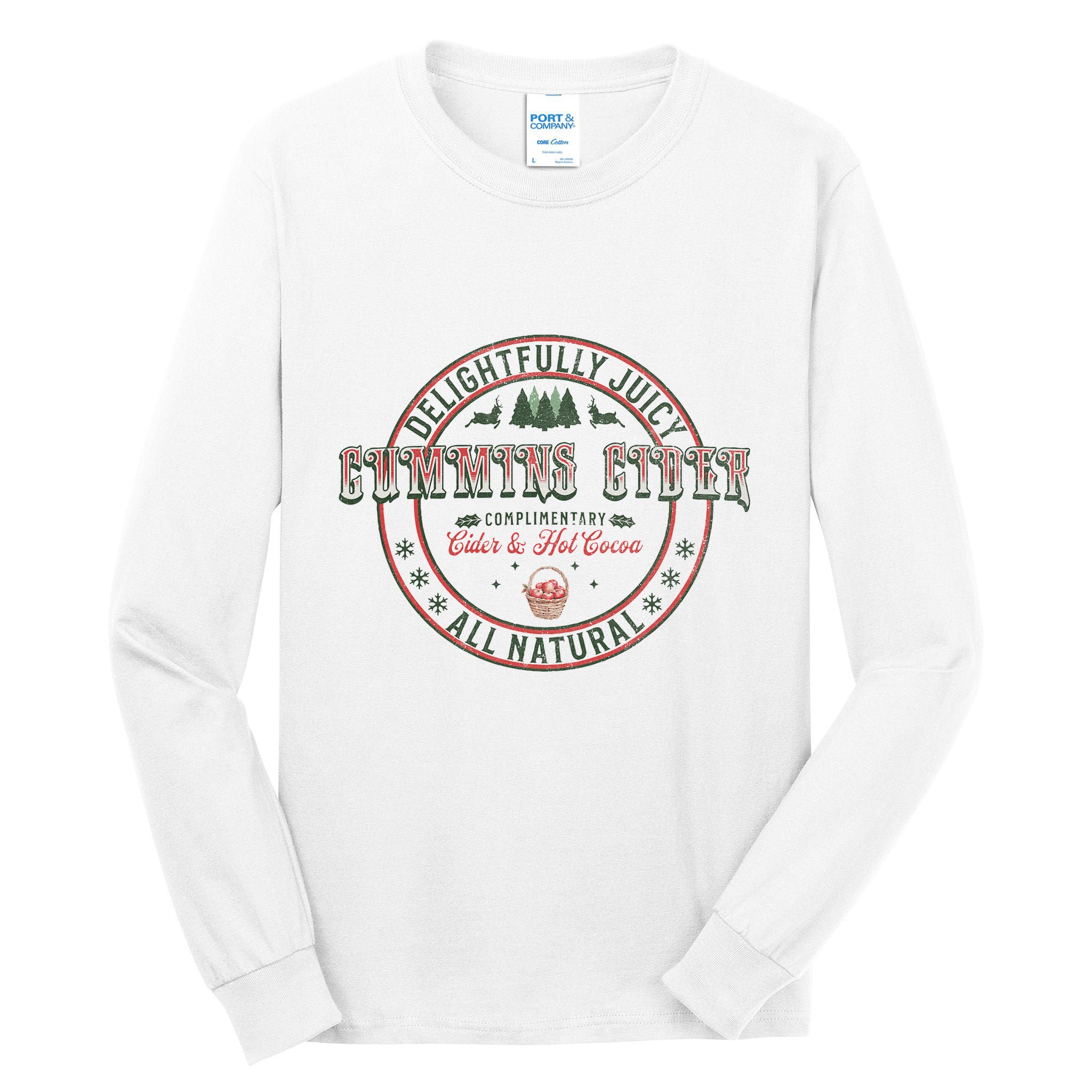 Cummins Cider Funny Adult Humor Inappropriate Sarcasm Tall Long Sleeve T-Shirt