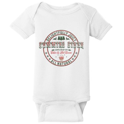 Cummins Cider Funny Adult Humor Inappropriate Sarcasm Baby Bodysuit