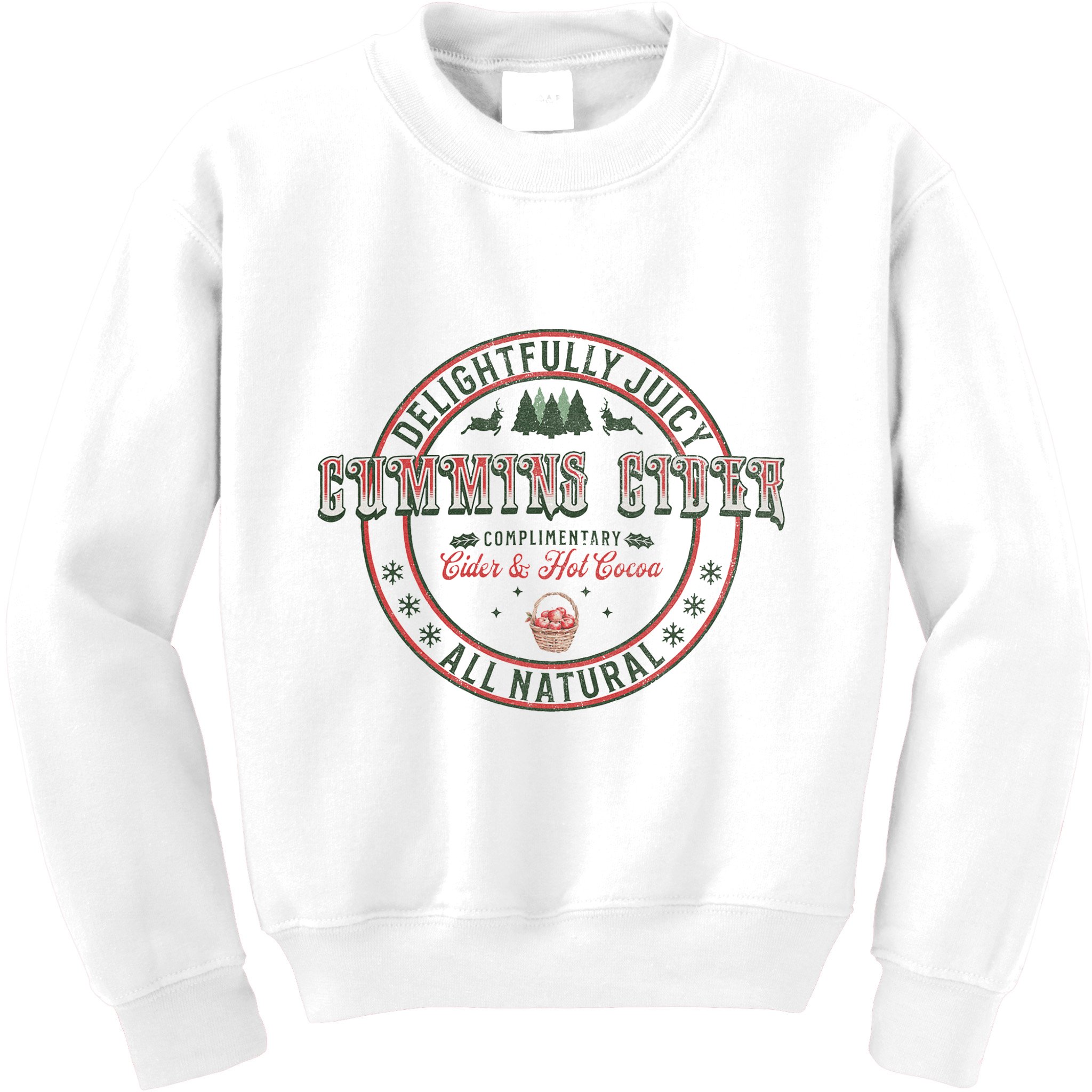 Cummins Cider Funny Adult Humor Inappropriate Sarcasm Kids Sweatshirt