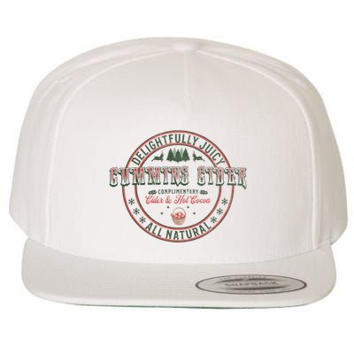 Cummins Cider Funny Adult Humor Inappropriate Sarcasm Wool Snapback Cap