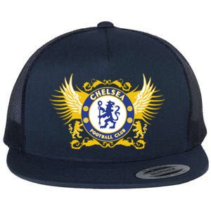 Cool Chelsea Football Club Soccer Flat Bill Trucker Hat