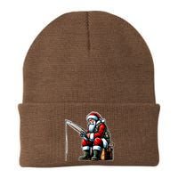 Christmas Costume Fisherman Fishing Funny Cool Santa Xmas Knit Cap Winter Beanie