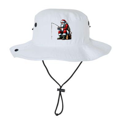 Christmas Costume Fisherman Fishing Funny Cool Santa Xmas Legacy Cool Fit Booney Bucket Hat