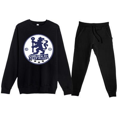 Cool Chelsea Fc True Blue Football Soccer Team Premium Crewneck Sweatsuit Set