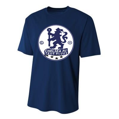 Cool Chelsea Fc True Blue Football Soccer Team Performance Sprint T-Shirt