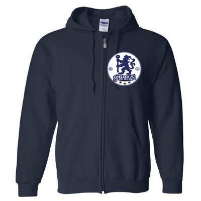 Cool Chelsea Fc True Blue Football Soccer Team Full Zip Hoodie