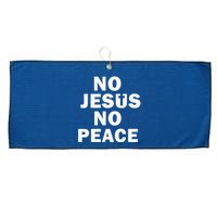 Christian Cross Faith Know Peace Know Jesus Large Microfiber Waffle Golf Towel