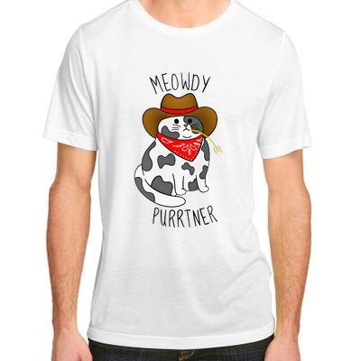 Cowboy Cat Funny Meowdy Purrtner Western Sarcastic Partner Adult ChromaSoft Performance T-Shirt