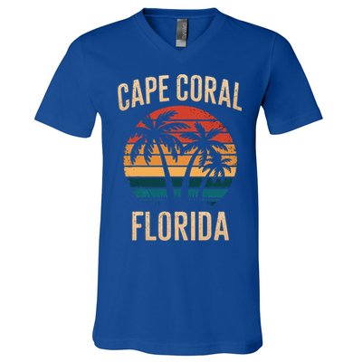 Cape Coral Florida Vacation Souvenirs  V-Neck T-Shirt