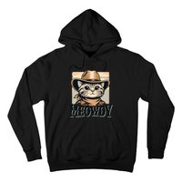 Cat Cowboy Funny Mashup Meowdy Western Country Music Cat Hoodie