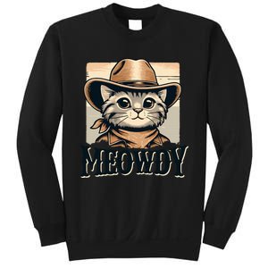 Cat Cowboy Funny Mashup Meowdy Western Country Music Cat Sweatshirt