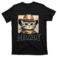 Cat Cowboy Funny Mashup Meowdy Western Country Music Cat T-Shirt