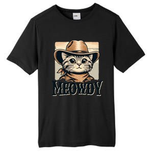 Cat Cowboy Funny Mashup Meowdy Western Country Music Cat Tall Fusion ChromaSoft Performance T-Shirt