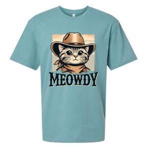 Cat Cowboy Funny Mashup Meowdy Western Country Music Cat Sueded Cloud Jersey T-Shirt