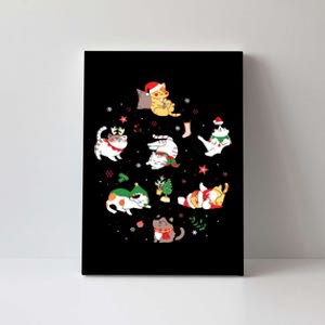 Christmas Cats Funny All Kinds Of Cats Attitude Xmas Canvas