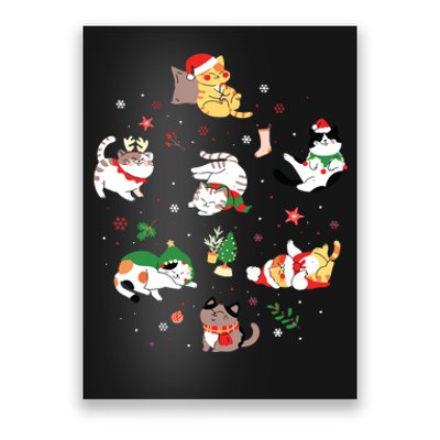 Christmas Cats Funny All Kinds Of Cats Attitude Xmas Poster