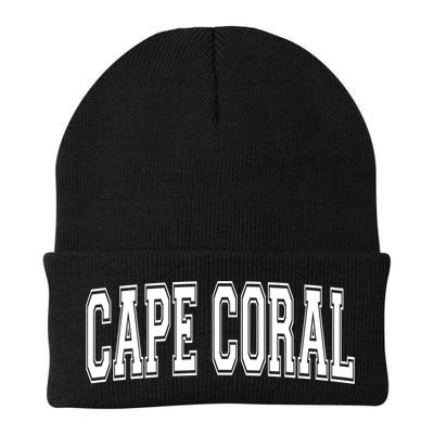Cape Coral Fl Florida Usa Vintage Sports Varsity Style Gift Beanie