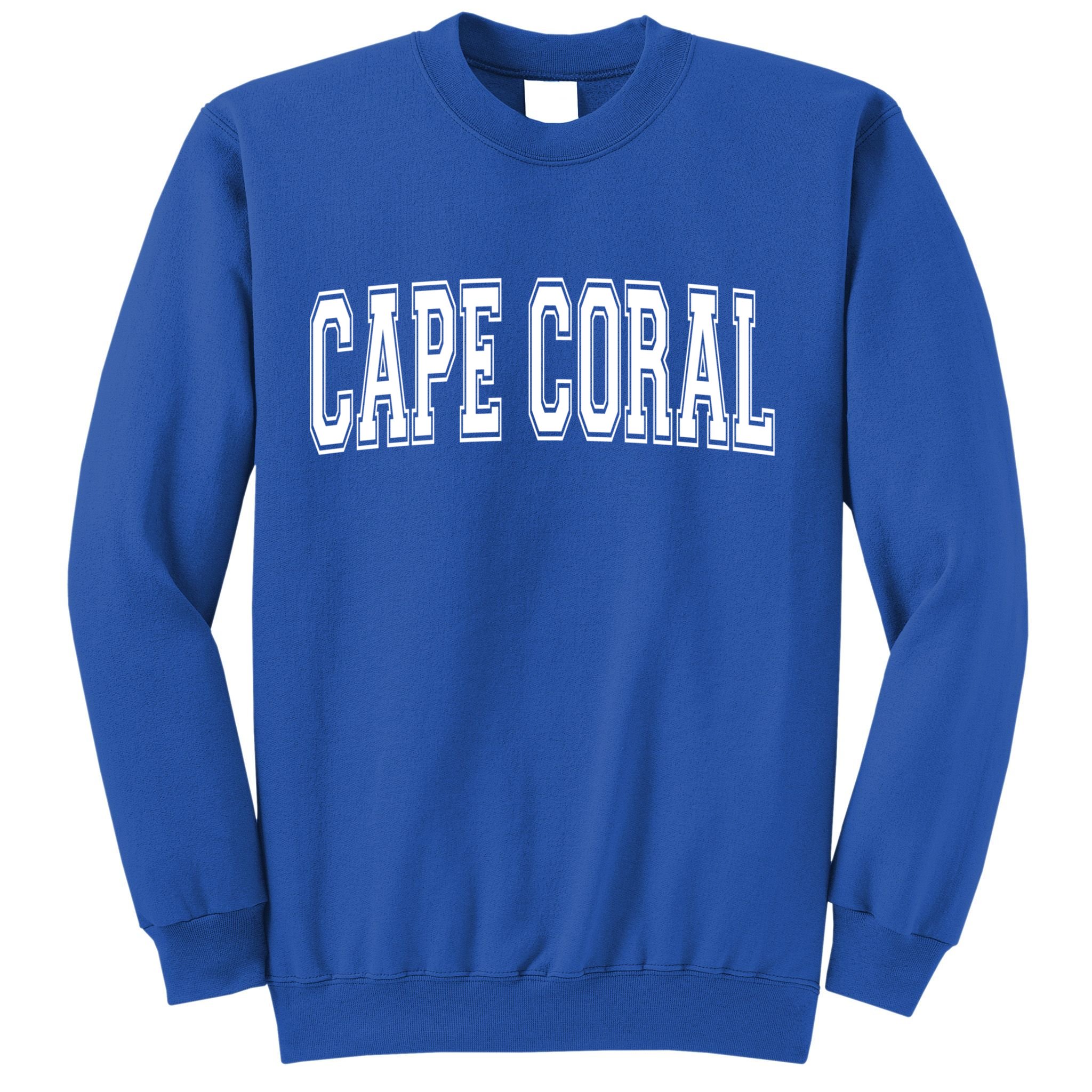 Cape Coral Fl Florida Usa Vintage Sports Varsity Style Gift Sweatshirt