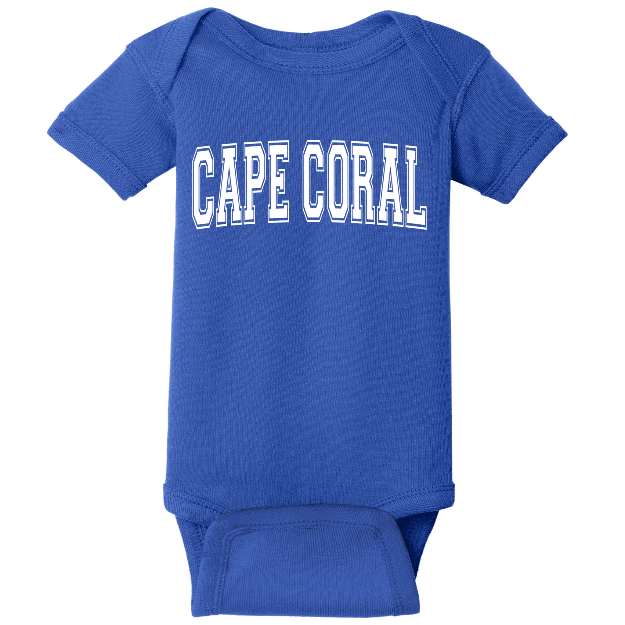 Cape Coral Fl Florida Usa Vintage Sports Varsity Style Gift Baby Bodysuit