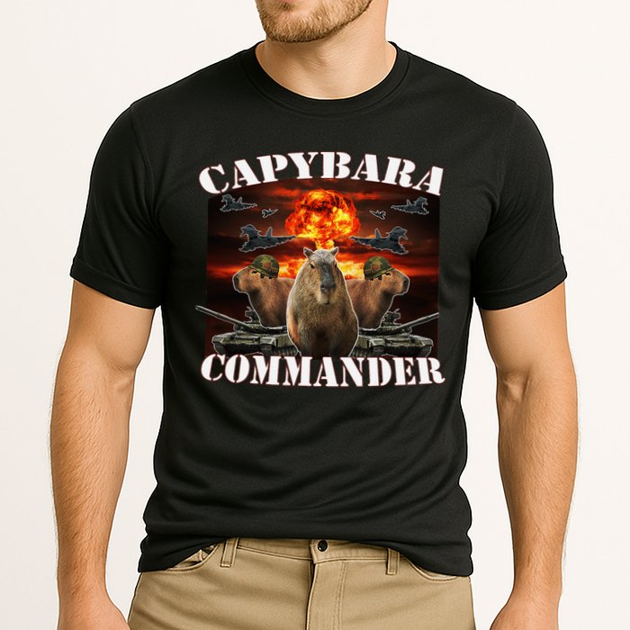 Capybara Commander Funny Capybara Warrior Performance Shirt