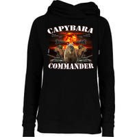 Capybara Commander Funny Capybara Warrior Womens Funnel Neck Pullover Hood