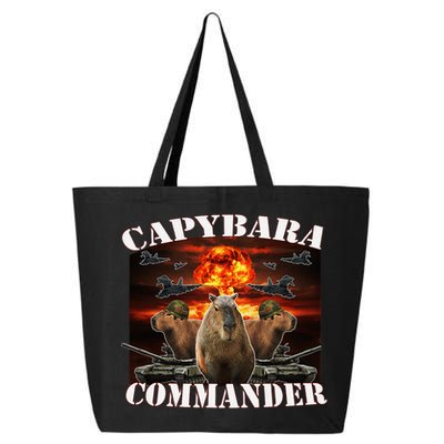Capybara Commander Funny Capybara Warrior 25L Jumbo Tote