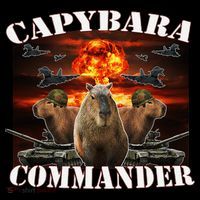 Capybara Commander Funny Capybara Warrior PosiCharge Competitor Tank