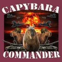 Capybara Commander Funny Capybara Warrior 16oz Travel Tumbler