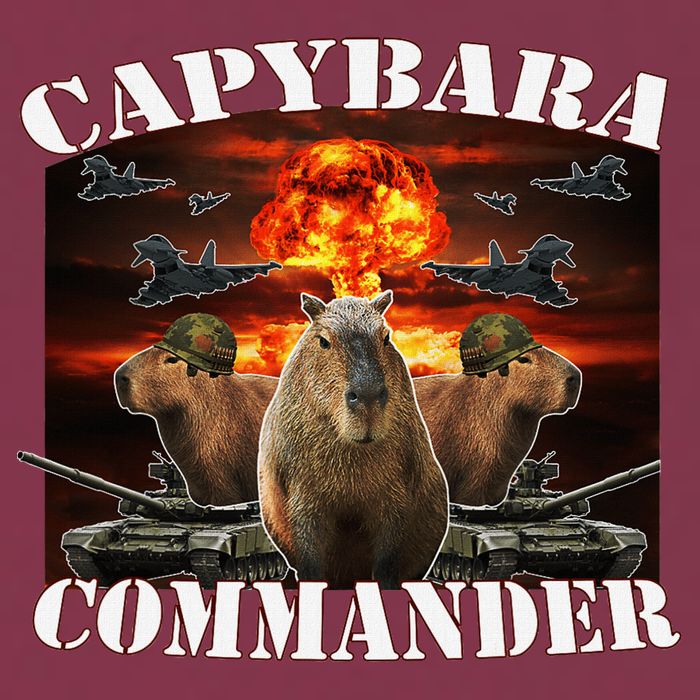 Capybara Commander Funny Capybara Warrior 16oz Travel Tumbler