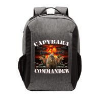 Capybara Commander Funny Capybara Warrior Vector Backpack