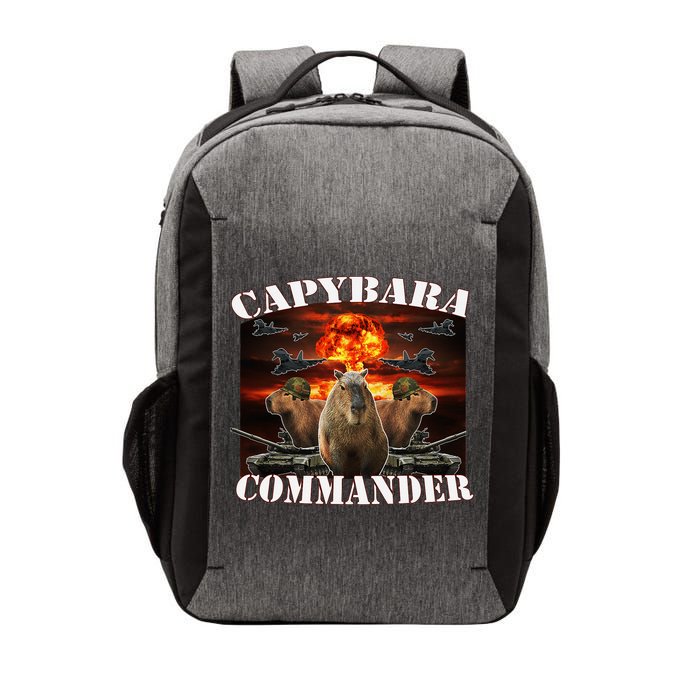 Capybara Commander Funny Capybara Warrior Vector Backpack