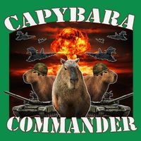 Capybara Commander Funny Capybara Warrior Sweatshirt